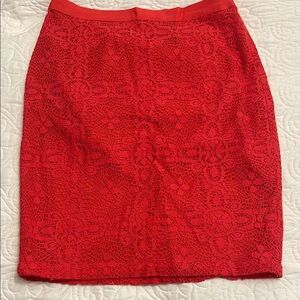 NWT The Limited Red Pencil Skirt Elegant and Versatile SIZE 2